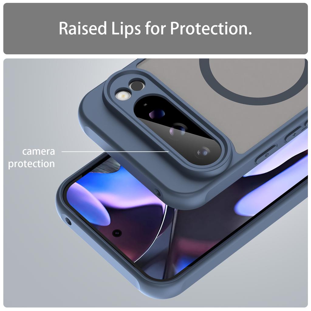 Google Pixel 9 Pro Magsafe Phone Case,Magnetic Shockproof Magsafe Phone Case,Bumper Hybrid Cover for Google Pixel 9 Pro