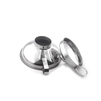 Воронки для утечек, воронка для консервирования с широким горлышком, инструменты для приготовления масла из нержавеющей стали, бункер для фильтра