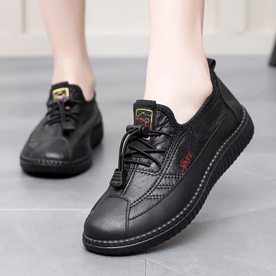 Женские повседневные слипоны с цветочной вышивкой - Мягкая полиуретановая подошва, Верх из дышащей ткани - Для весны, осени