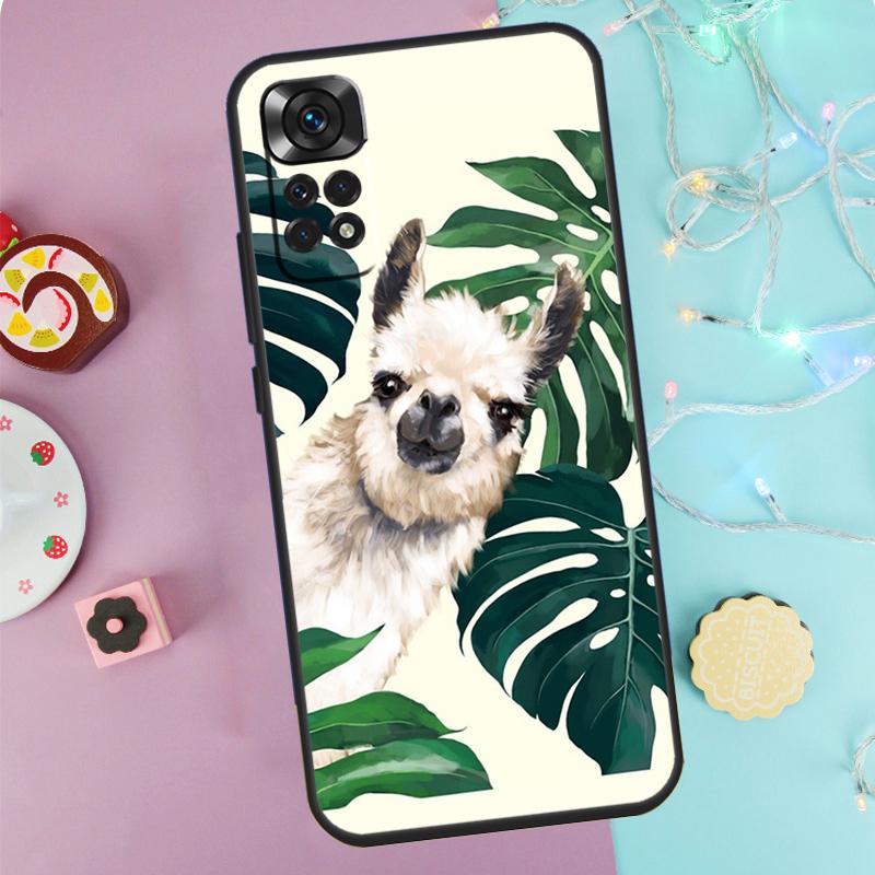 Cartoon Alpaca Llama Case For Xiaomi Redmi Note 9 10 11 12 13 14 Pro 9S 10S 11S 12S Redmi 14C 10C 12C 13C Cover