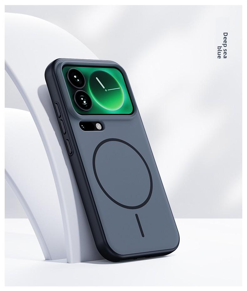 Чехол для Xiaomi Mi 17 Pro Max, Жесткий силикон, Защитная задняя крышка с магнитом для беспроводной зарядки, Корпус для Xiaomi Mi 17Pro Max