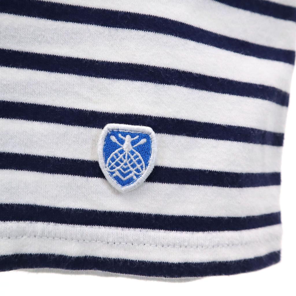 Orcival Made In Japan Border Pattern Short Sleeve Boat Neck Basque Shirt Men's Used