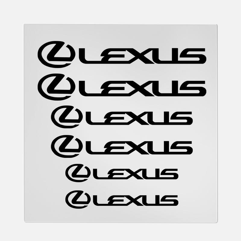 6 шт. Наклейка на суппорт, термостойкая, для модификации тормозов Lexus F SPORT Ct200h IS250 ES GS GX LS LX NX RX UX CT LC