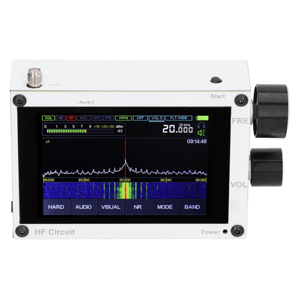 SDR-приемник с сенсорным экраном, беспроводной приемник, промышленные аксессуары, 50 кГц‑2 ГГц, 3,5 дюйма