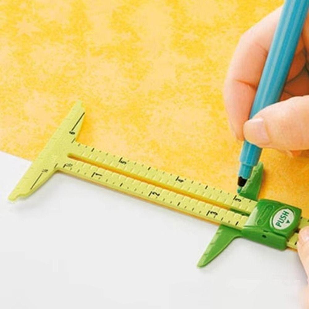 Sliding Gauge Sliding Ruler Multi-Functional Sewing Measuring Tool Sewing Seam Ruler  Tailors