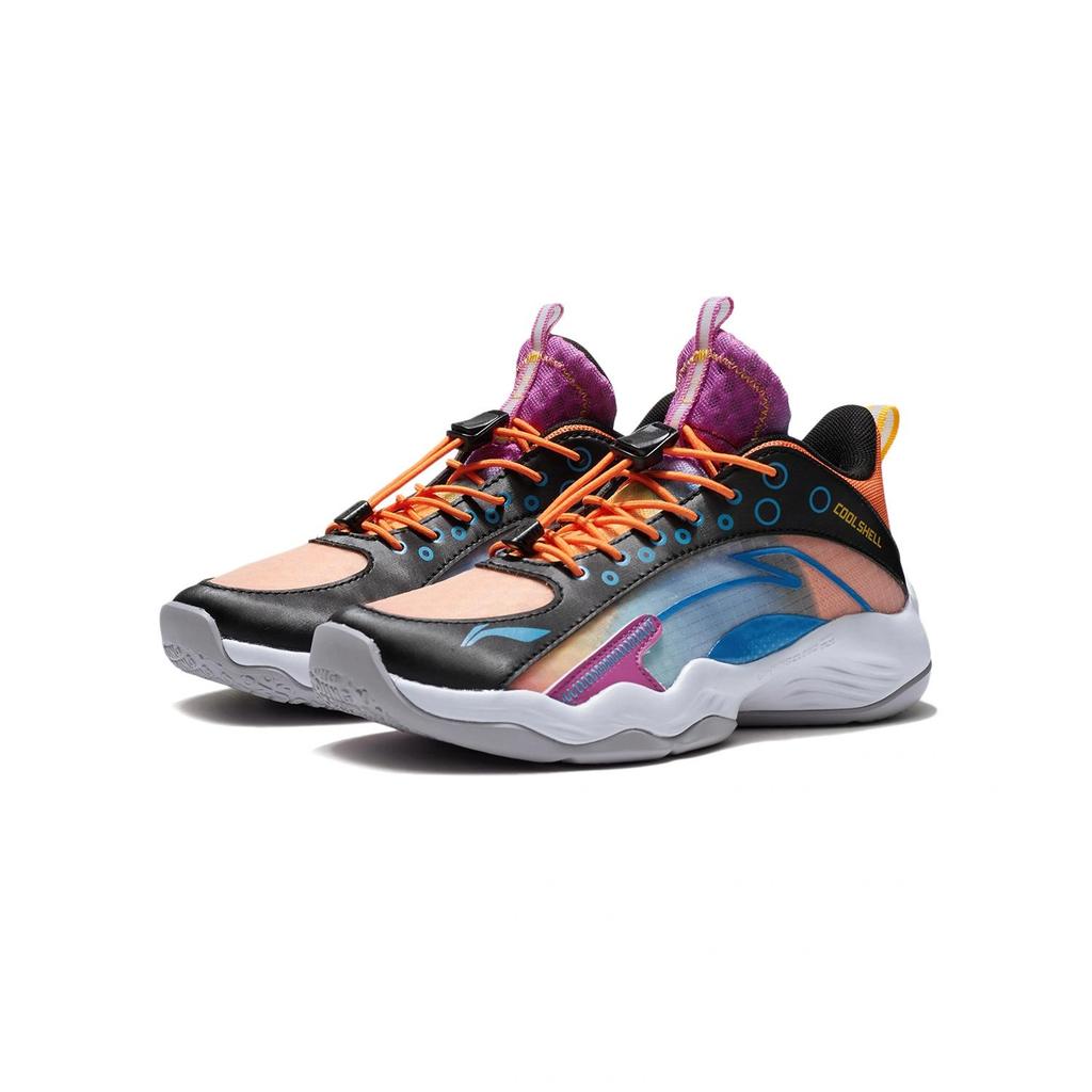 Баскетбольные кроссовки Li Ning Kids Primary 2.0 High-Top Детские кроссовки Черный Оранжевый YKBS018-1