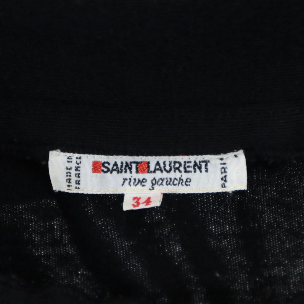 Saint Laurent 80-е Сделано во Франции Винтаж С длинным рукавом Крой «от плеча» Женский Б/У