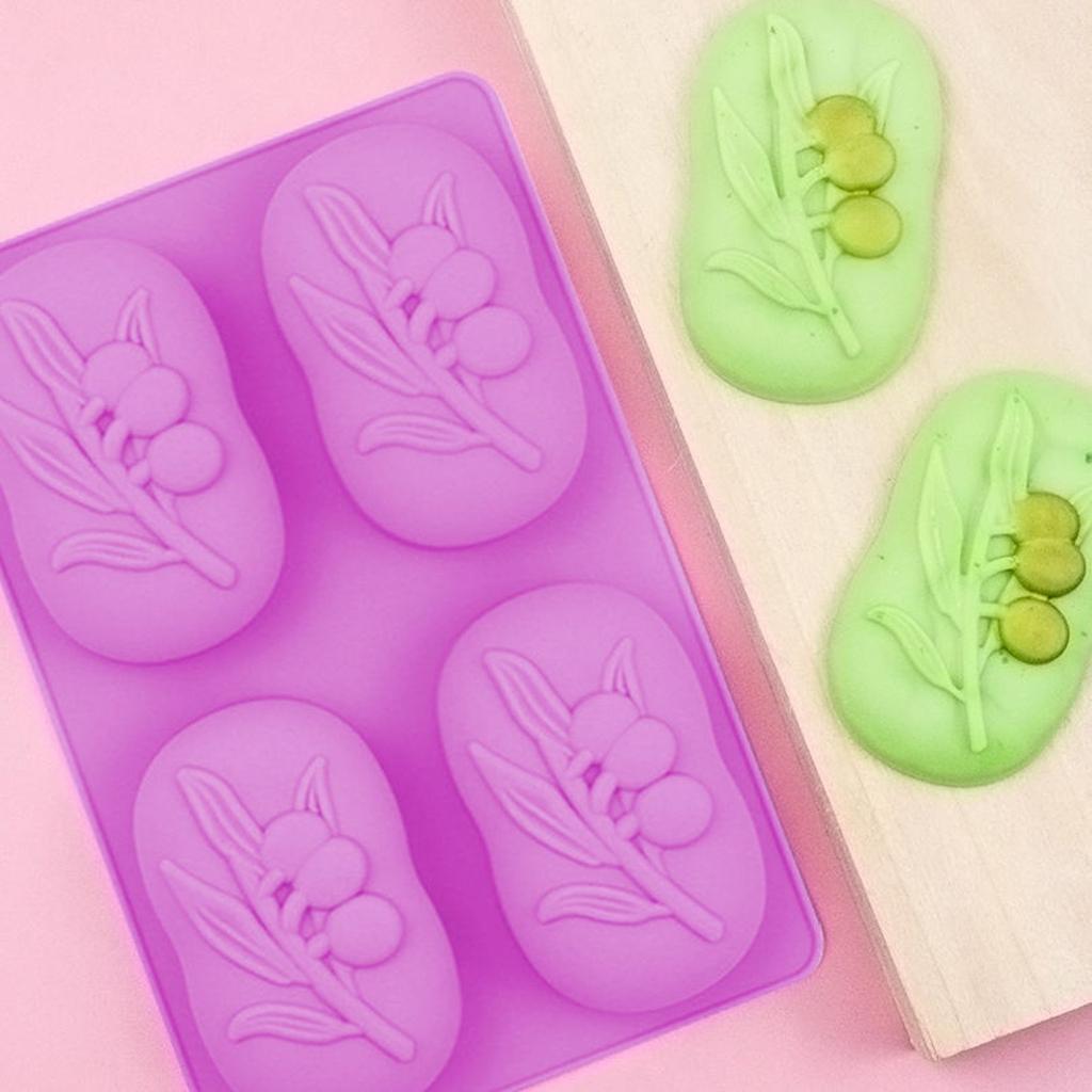 Овальная форма оливкового дерева силиконовая форма для DIY формочки для торта мыло желе формочка производитель ремесленные принадлежности