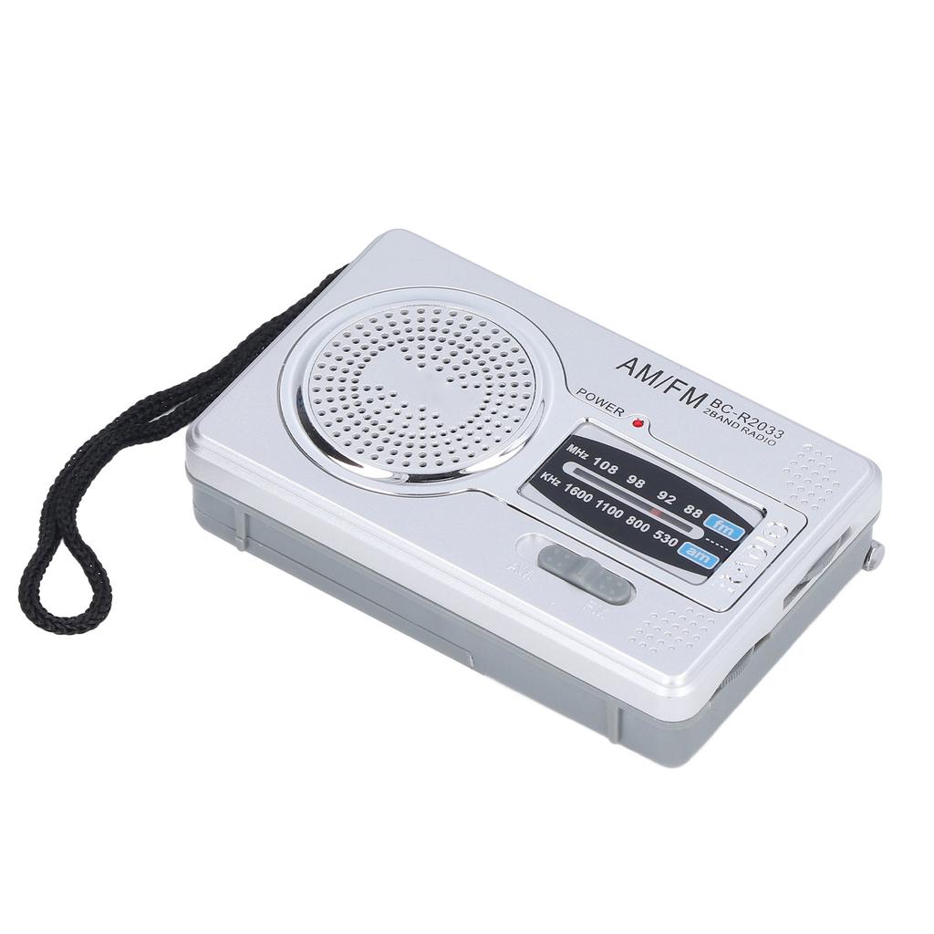 AM FM Radio Battery Power Supply Waterproof Plastic Material Portable Radio Receiver for Outdoor