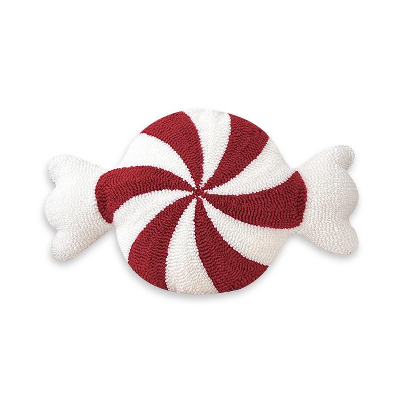 Скандинавская Рождественская Снежинка Конфета Вышитая Декоративная Подушка