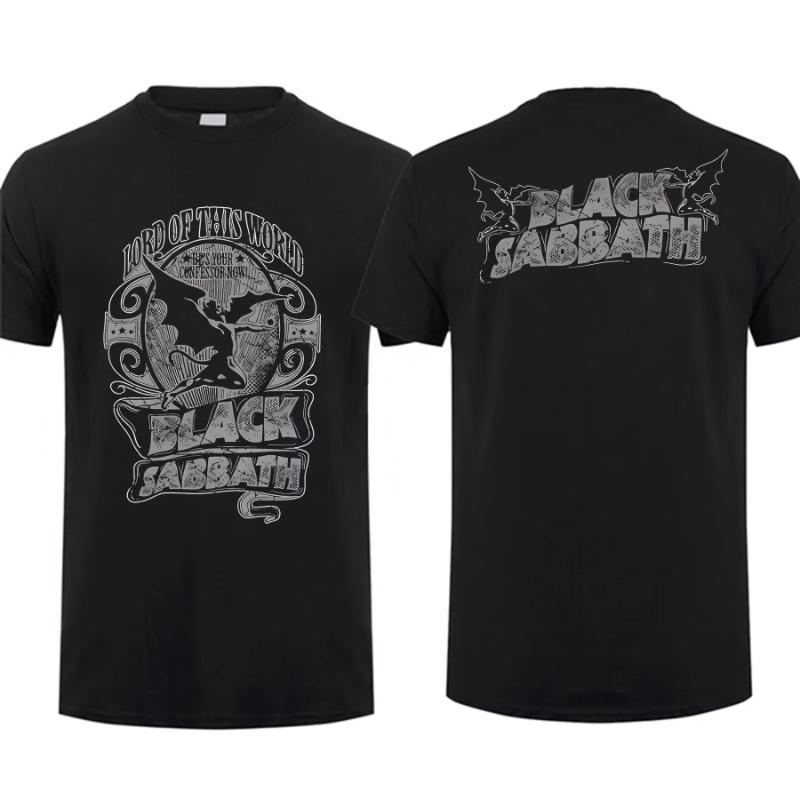Amazing Tees Men Black Sabbaths Vol 4 T Shirt Double-sided Casual T-shirt Male T-shirts Graphic Short Sleeve Comfortable