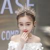 Handmade Baroque Hair Accessories Crown Children's Atmospheric Crystal Headdress Alloy Crown