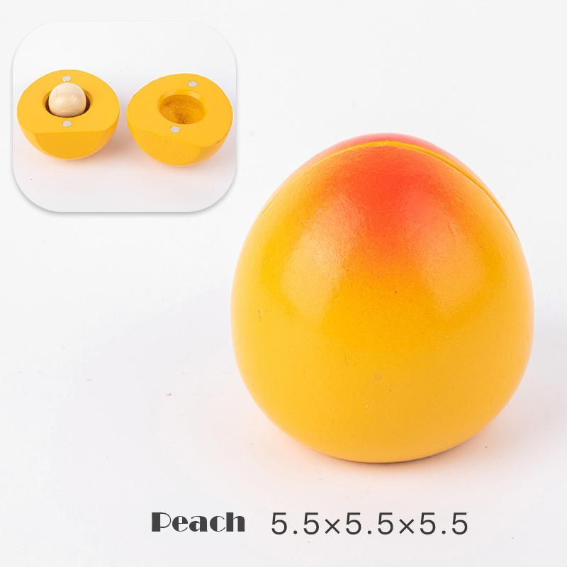 Имитация кухни Игрушка для ролевых игр Магнитные деревянные режущие фрукты овощи Классическая игра Монтессо Развивающие игрушки для детей