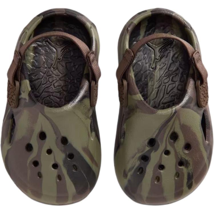 Jordan Hydrip Удобная посадка Низкие кроссовки для ходьбы Детская обувь Камуфляжно-зеленый IM9285-200