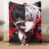 Для Tokyo Ghoul, Канеки Кена, Маскированного Кена - Фланелевое одеяло в тематике, Стиль Glam, Цифровая печать, Комфорт на все сезоны, Износостойкое, Вязаное мастерство