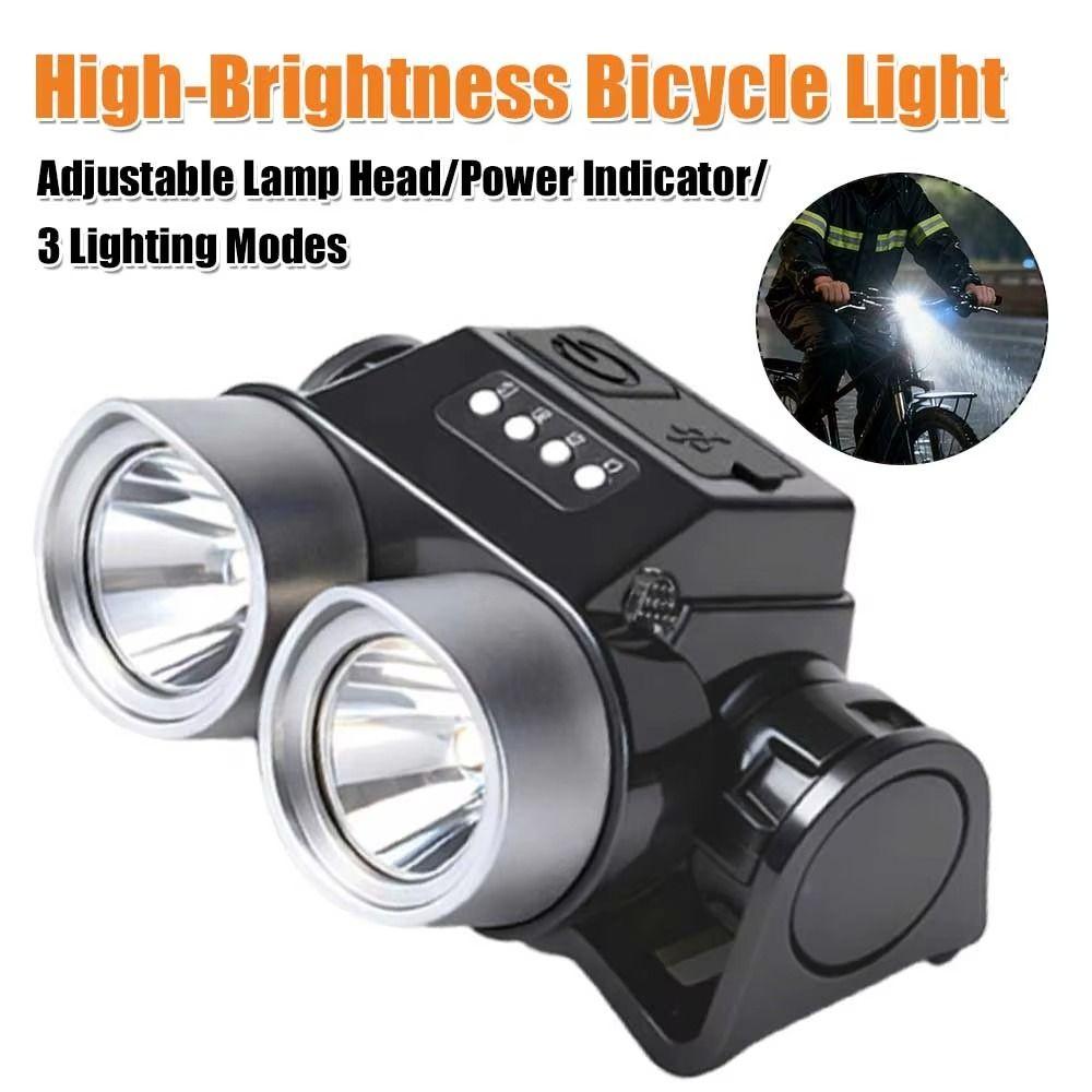 IPX6 Waterproof LED Bike Headlamp High-Brightness Safety Cycling Light Night Riding
