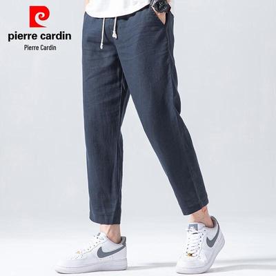 Мужские укороченные брюки прямого кроя из 100% льна Pierre Cardin