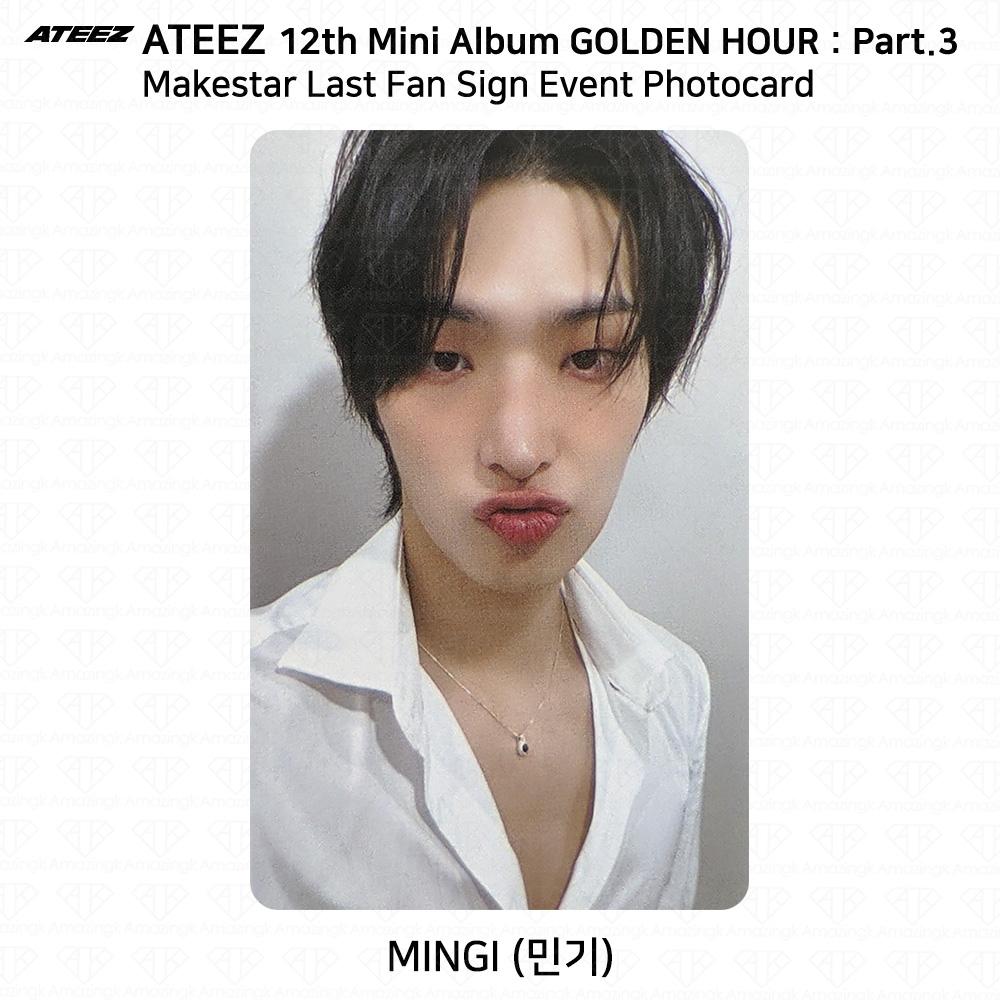 ATEEZ 12-й мини-альбом Golden Hour Part3 MakeStar Последнее фан-автограф мероприятие Фотокарточка