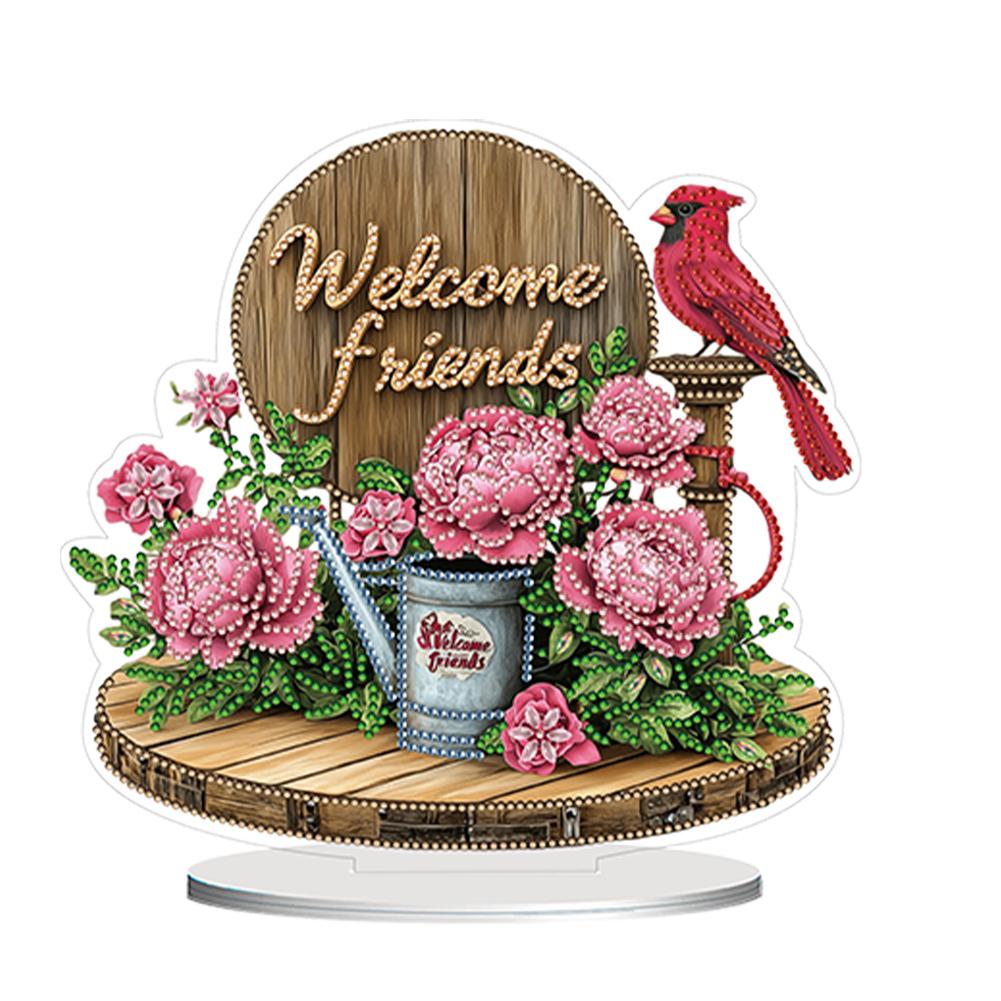 Наборы для алмазной живописи 2D с плоской печатью, сделай сам, настольные, с бриллиантами, наборы для украшений, набор для настольных украшений для дома, офиса, настольного декора