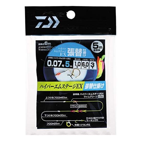 Daiwa Hyper M Stage EX Подводная леска 5 м Переоснащение 0.07