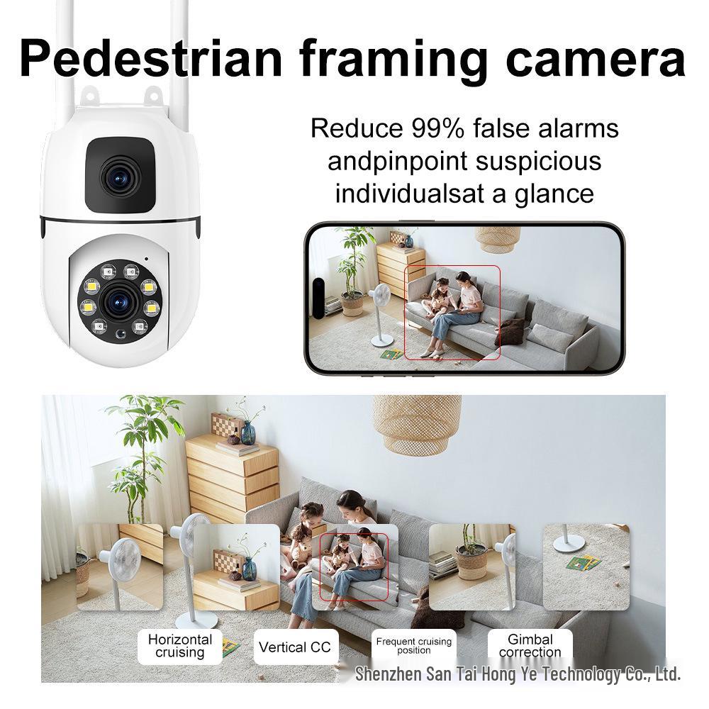 Умная HD цветная бинокулярная камера ночного видения 3 Мп с WiFi, Bluetooth и двусторонней голосовой связью