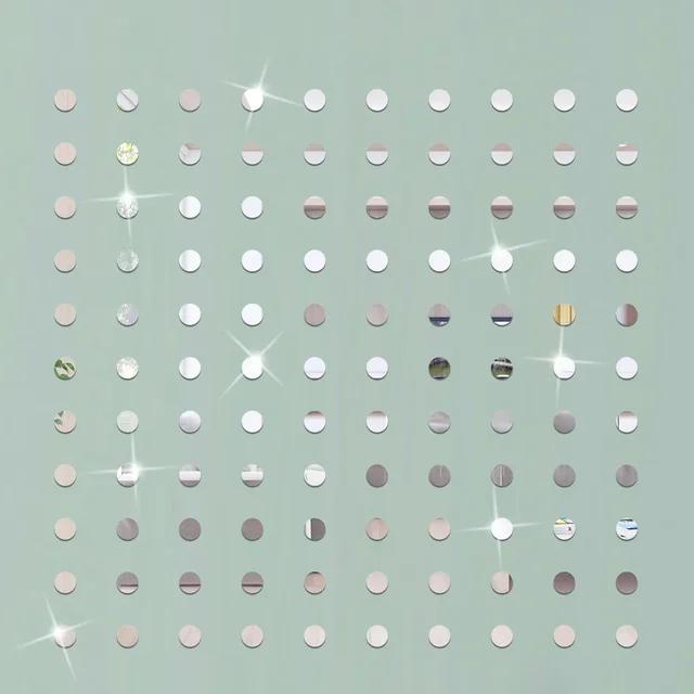100 шт. 2/3/5 см DIY Маленькие Предметы Квадратные Мозаичные Наклейки Круглое Зеркало Акриловые Настенные Наклейки Аксессуары для Поделок Наклейки для Фона
