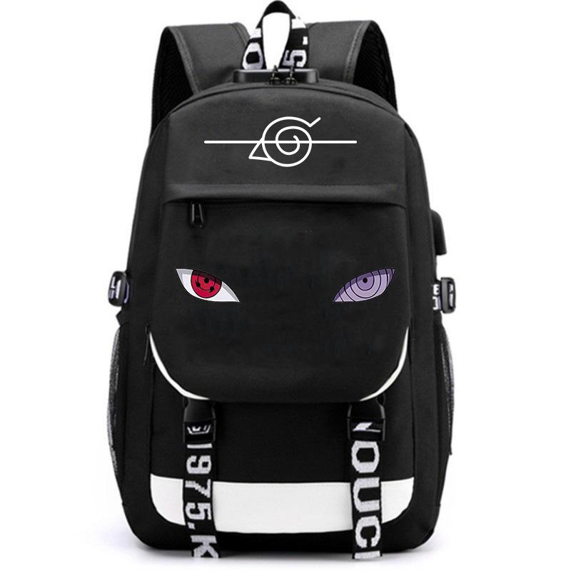 Japan cartoon comics One Piece themed printed backpack with USB port large capacity stylish backpack 0033