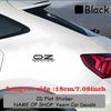 Наклейка OZ RACING с черно-белым логотипом 1 шт., Минималистичная прозрачная водостойкая прочная гоночная виниловая наклейка