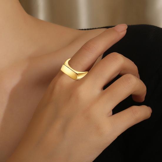Ретро-кольцо из чистого полированного титана, плоская поверхность, простой стиль, блеск, разные размеры, антикоррозийное, легкое, ювелирное украшение на палец