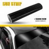 1Pcs Front Car Windshield Sun Visor Vinyl Decal Strip Film Banner Blank Sticker 60*8inch White Black Red Matte Black Accessories