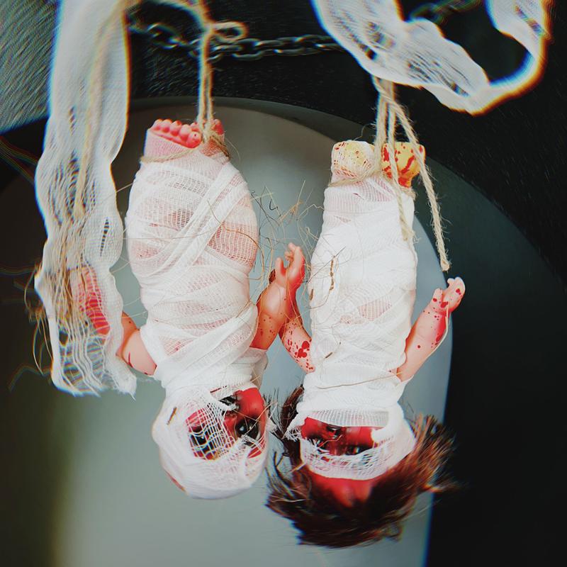 Хэллоуин Подвеска Кукла-призрак Реквизит для дома с привидениями Детские подарки Принадлежности для украшения вечеринки Ужас Призрак Зомби Младенец