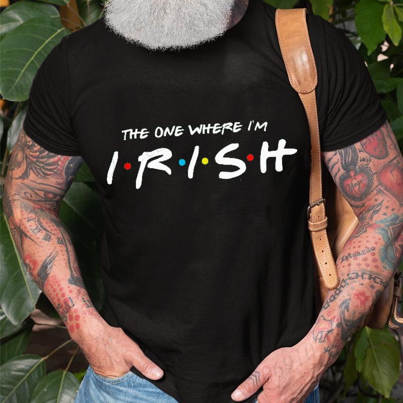 Irish T-Shirts for Men St Patrick's Day Print T-Shirt Mens Sports T-Shirt Street Fashion Short Sleeve Tee Shirt Men Clothing