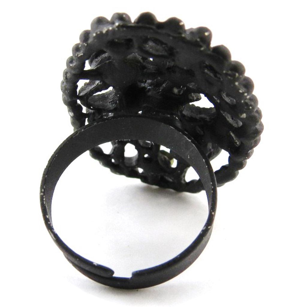 Les Trésors De Lily [J2042] - Дизайнерское кольцо "Сисси" черное разноцветное