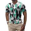 Мужская футболка поло с коротким рукавом, топы с 3D-принтом, модные, из полиэстера, дышащие, удобные, футболки поло