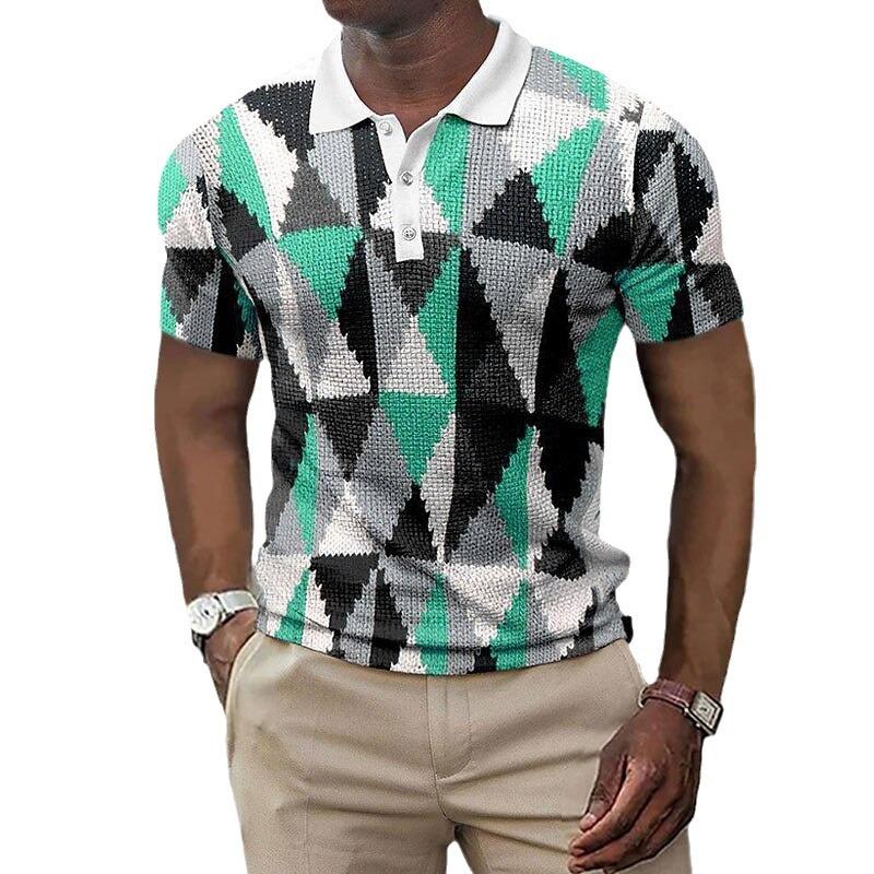 Мужская футболка поло с коротким рукавом, топы с 3D-принтом, модные, из полиэстера, дышащие, удобные, футболки поло