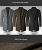 Men's Mid-Length Wool Coat - Autumn/Winter Casual Overcoat, 2025 Windbreaker for Middle-Aged Men