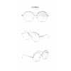 Oversized Round Metal Anti Blue Light Woman Reading Glasses Men Clear Lens Vintage Eyeglasses Presbyopia Large Computer Goggles
