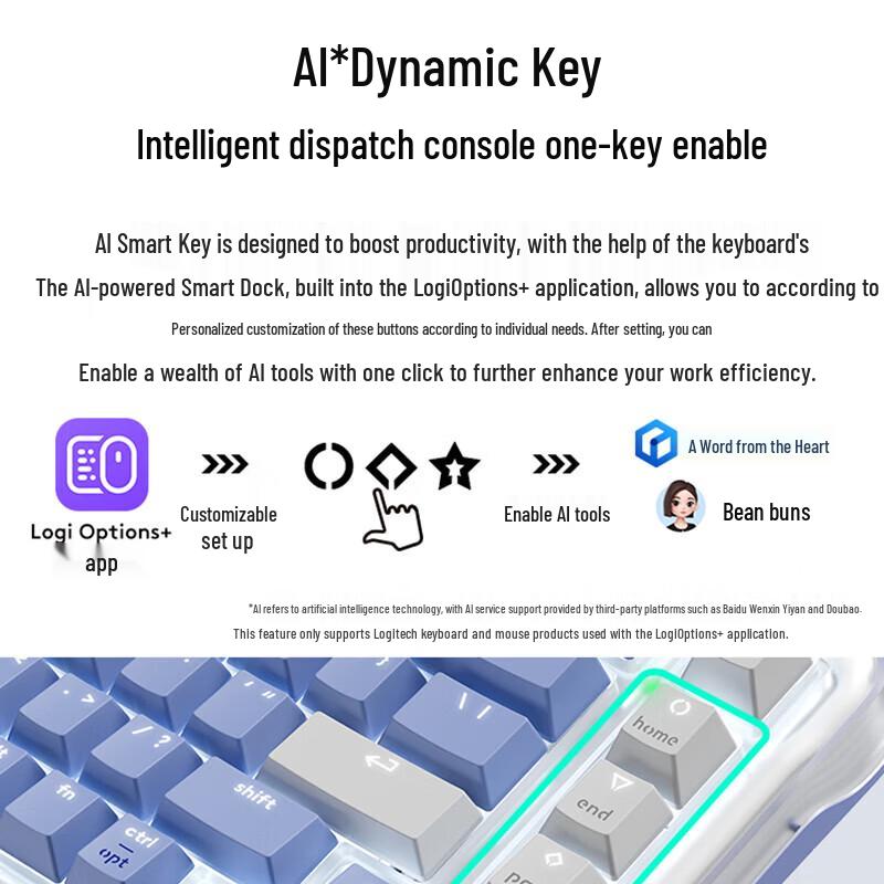 Logitech ALTO KEYS K75M Пользовательская беспроводная механическая клавиатура