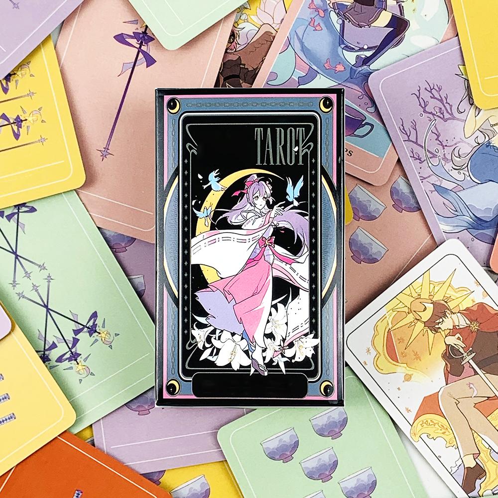 Новые карты Таро Колода из 78 карт Мультяшная Милая колода Оракул Английское издание Видения Гадание Настольные игры Коллекционные карты