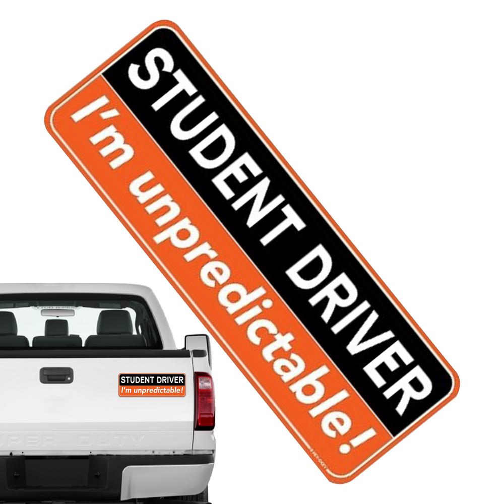 Студент-водитель Магнит Новый водитель Магнит для автомобиля Высокая видимость автомобильный магнит наклейка всепогодный новичок водитель бампер наклейка для