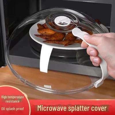 Крышка от брызг масла, устойчивая к воздействию тепла в микроволновой печи: Прозрачная пластиковая крышка для горячих блюд и консервирования продуктов