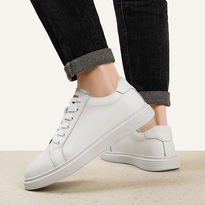 Мужские туфли на шнуровке, универсальные кроссовки, новая натуральная кожа, повседневная обувь, мужские лоферы для ходьбы на открытом воздухе, мужские легкие кеды для скейтбординга