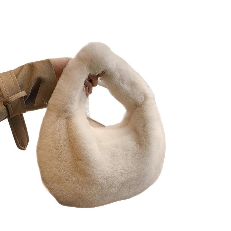 Плюшевая сумка-клатч высокого класса на цепочке - Большая вместимость и универсальная для поездок на работу