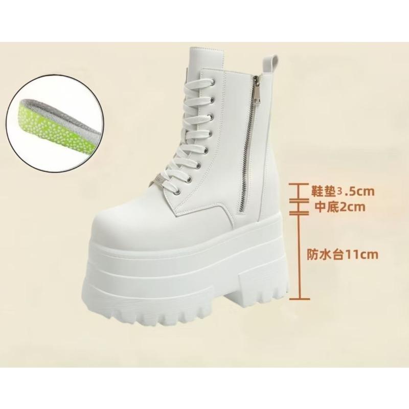 Мода 17 СМ, 13 СМ Женские Ботинки на Платформе Повседневная Уличная Обувь Массивные Простые Ботильоны на Шнуровке Крутые Ботинки для Вечеринки в Ночном Клубе Черные