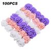 100 Pcs Artificial Rose Flower Heads Real Looking Foam Fake Roses for DIY Wedding Party Tables Home Decoration