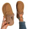 Fashion Warm Mules Slippers Women 2025 New Plush Thickened Comfortable Indoor Outdoor Solid Cotton Shoes Fashion Casual Shoes 2025