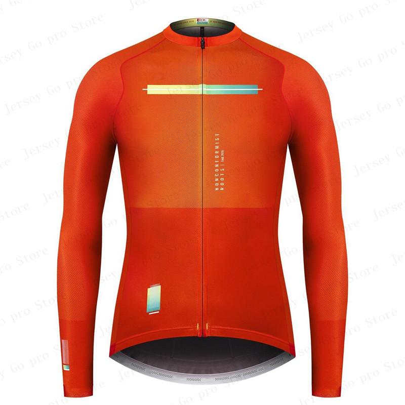 New Spring/Autumn Triathlon Men Long Sleeve Cycling Clothing Breathable Anti-UV Bicycle Jersey Set Wear Bib Pants Ropa Ciclismo