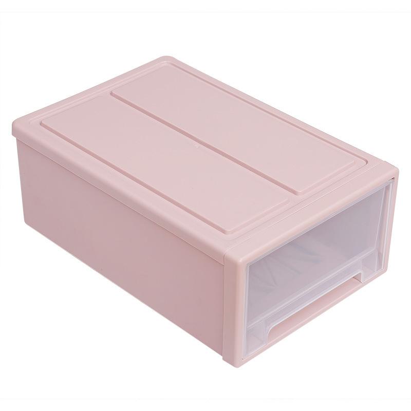 3pcs Wardrobe Drawers for Clothes Stackable Quilt Storage Transparent Organizer Box Desktop Drawers Storage Box
