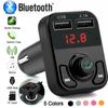 Car Hands-free Wireless Bluetooth 5.0 FM Transmitter MP3 Charger Dual Equipped Player Bluetooth LED Display Dual USB Car Charger
