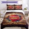 Arsenal F.c. Customize Your Name Bed Linens Suitable for Bedrooms Breathable Duvet Cover Bedroom Decor Perfect Gift for Friends & Family